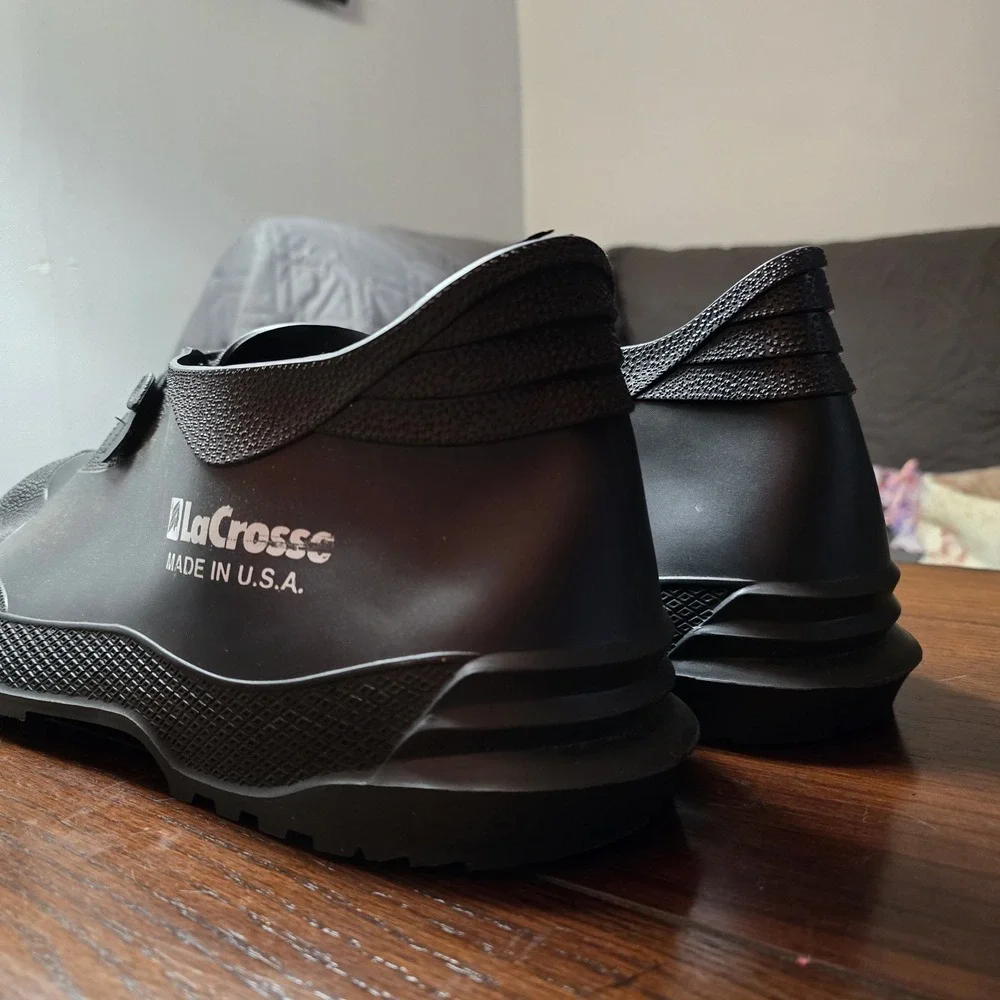 LaCrosse Mens‎ Size XL Rubber OverShoe Low Boots 13 14 USA Traction Waterproof